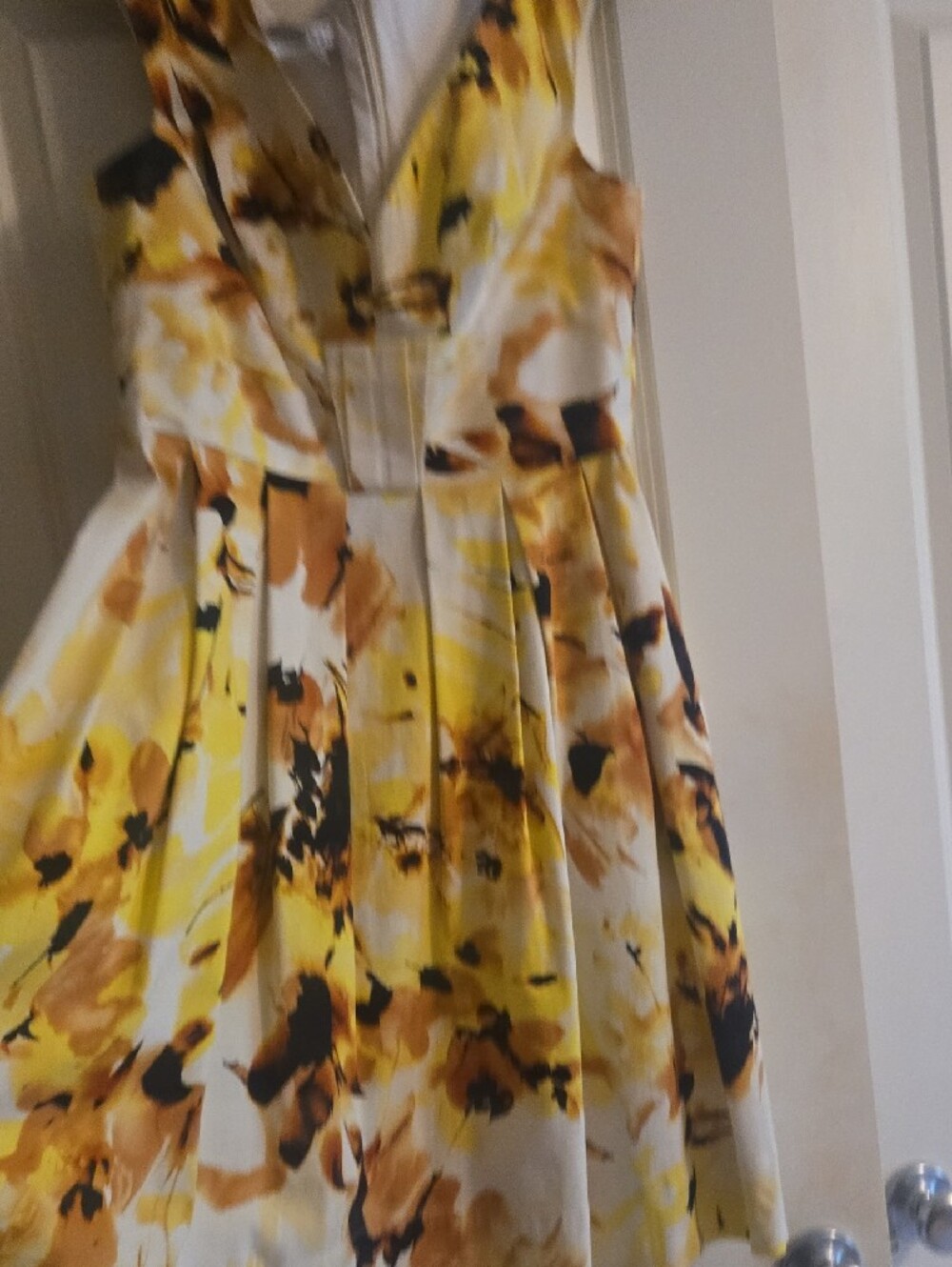 Maggy London Yellow Floral Midi Dress - Picture 5 of 5